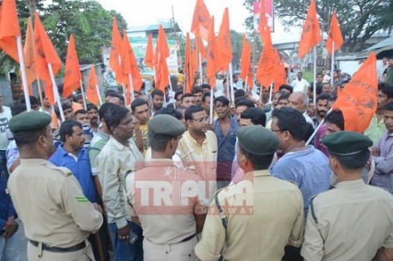 BMS vs BJP fights continue in Tripura